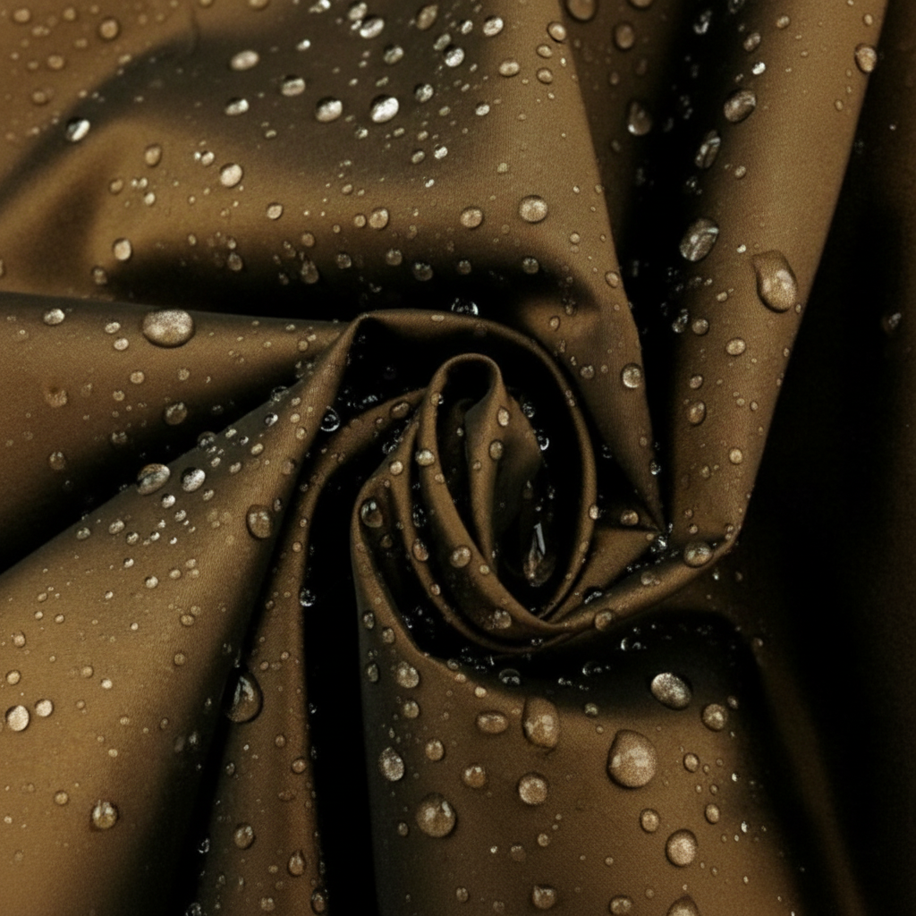 Sculpted Pillbox Hat: Taffeta Rainwear