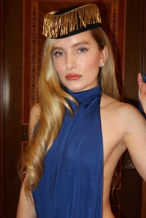 Metal Fringe Evening Cap