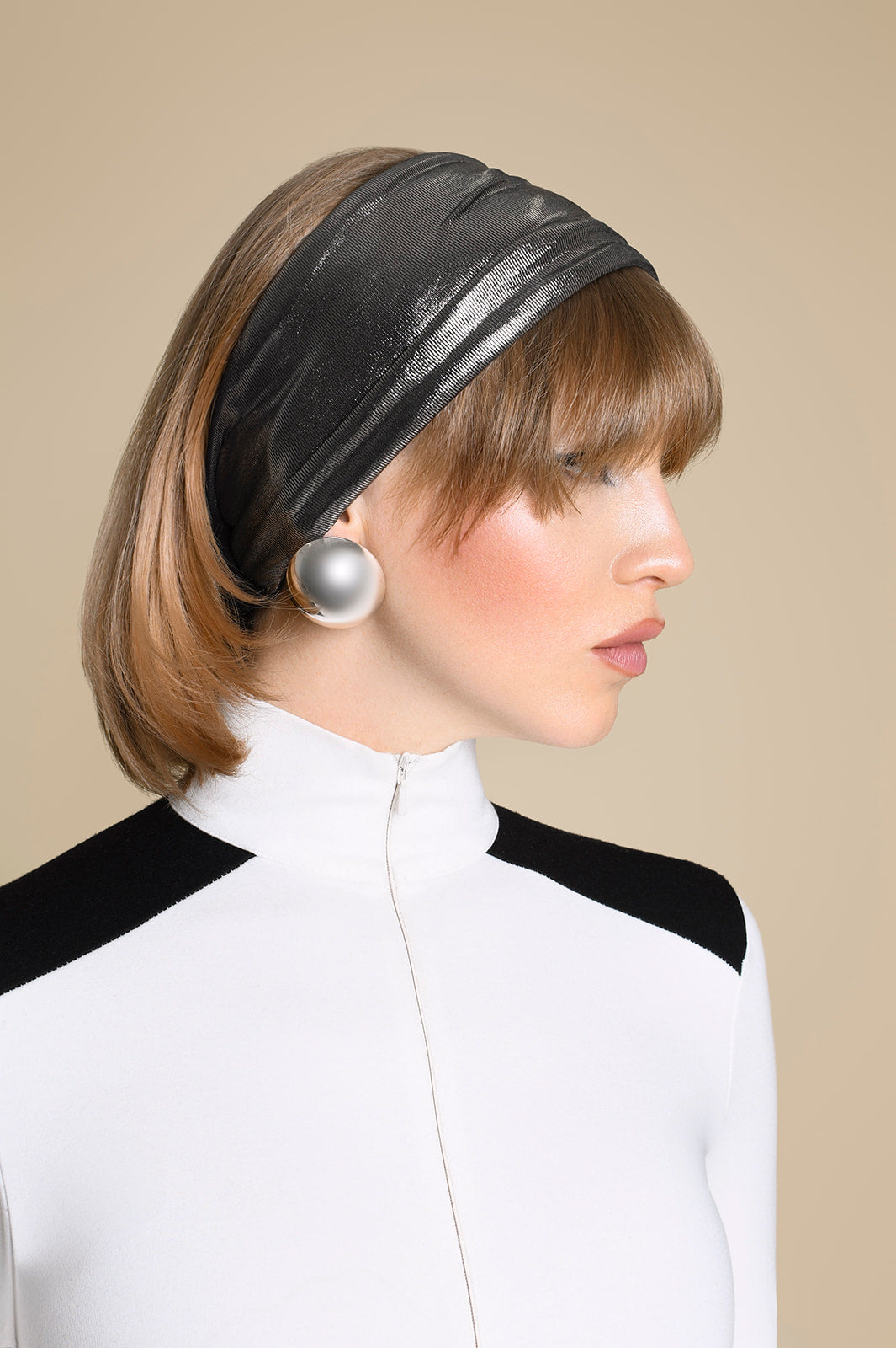 The Mod Headband - Chrome / Jersey
